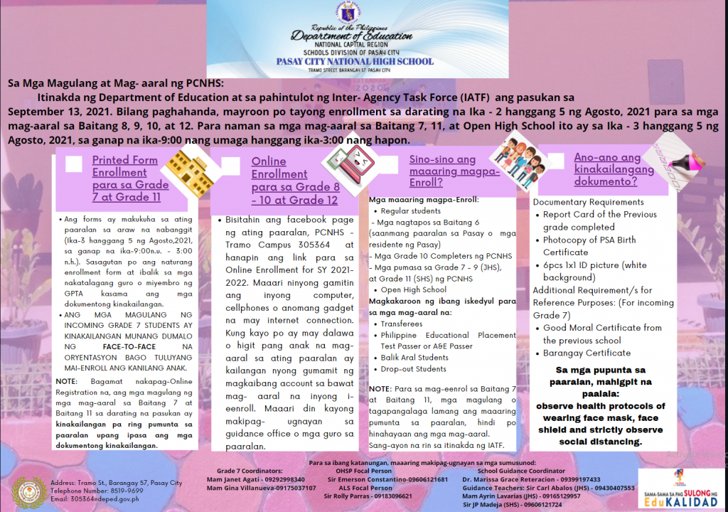 Mga Paraan sa Pag-enroll